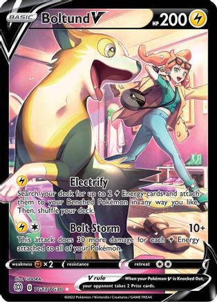 Boltund V TG13/TG30 - Holofoil SWSH09 Brilliant Stars Trainer Gallery - Ultra Rare