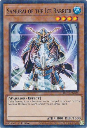 Samurai of the Ice Barrier (Duel Terminal) (HAC1-EN038) - Hidden Arsenal: Chapter 1 1st Edition