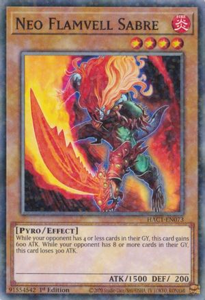 Neo Flamvell Sabre (Duel Terminal) (HAC1-EN073) - Hidden Arsenal: Chapter 1 1st Edition