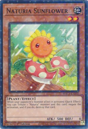 Naturia Sunflower (Duel Terminal) (HAC1-EN102) - Hidden Arsenal: Chapter 1 1st Edition