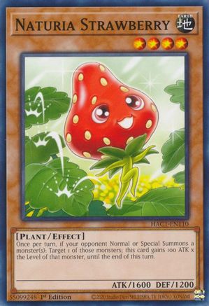 Naturia Strawberry (HAC1-EN110) - Hidden Arsenal: Chapter 1 1st Edition