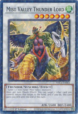 Mist Valley Thunder Lord (Duel Terminal) (HAC1-EN063) - Hidden Arsenal: Chapter 1 1st Edition