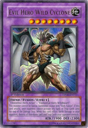 Evil Hero Wild Cyclone (DP06-EN011) - Duelist Pack 6: Jaden Yuki 3 Unlimited