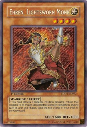 Ehren, Lightsworn Monk (LODT-EN082) - Light of Destruction 1st Edition