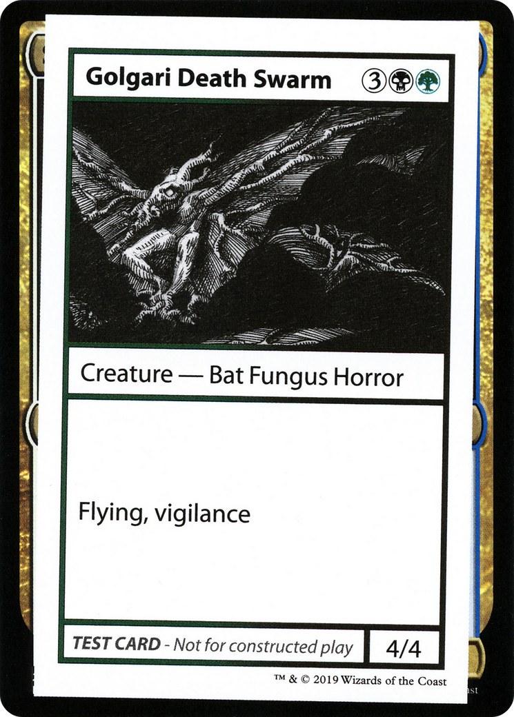 Golgari Death Swarm (No PW Symbol) (CMB1-) - Mystery Booster Playtest Cards 2021