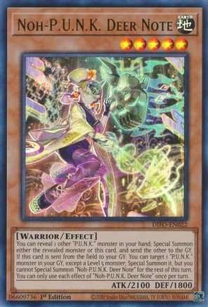 Noh-P.U.N.K. Deer Note (DIFO-EN022) - Dimension Force 1st Edition