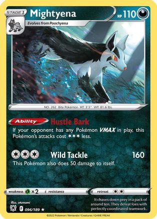 Mightyena 096/189 SWSH10 Astral Radiance - Rare
