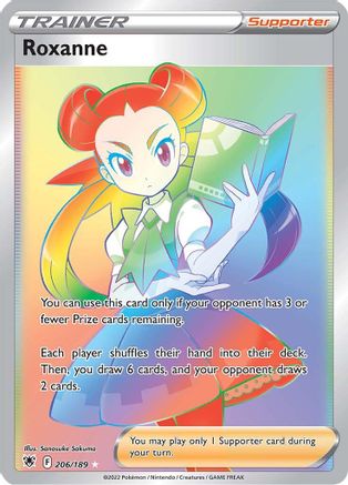 Roxanne (Secret) 206/189 - Holofoil SWSH10 Astral Radiance - Secret Rare
