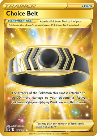 Choice Belt (Secret) 211/189 - Holofoil SWSH10 Astral Radiance - Secret Rare
