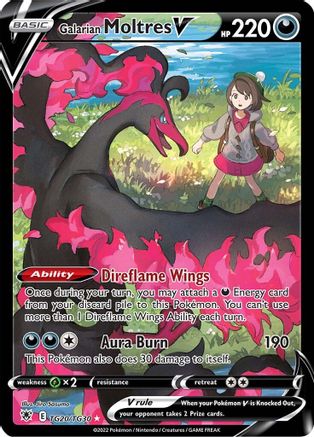 Galarian Moltres V TG20/TG30 - Holofoil SWSH10 Astral Radiance Trainer Gallery - Ultra Rare