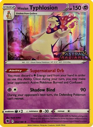 Hisuian Typhlosion 052/189 - Holofoil Miscellaneous Cards & Products - Promo