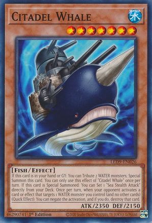 Citadel Whale (LED9-EN026) - Legendary Duelists: Duels From the Deep 1st Edition