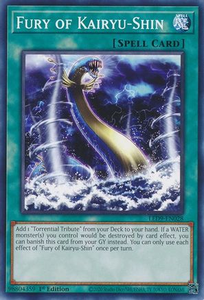 Fury of Kairyu-Shin (LED9-EN028) - Legendary Duelists: Duels From the Deep 1st Edition