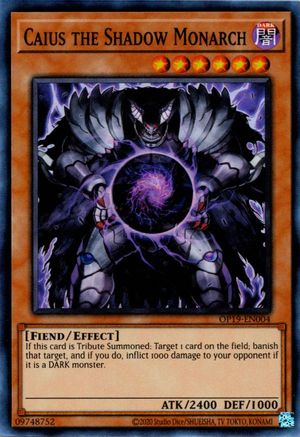 Caius the Shadow Monarch (OP19-EN004) - OTS Tournament Pack 19 Unlimited