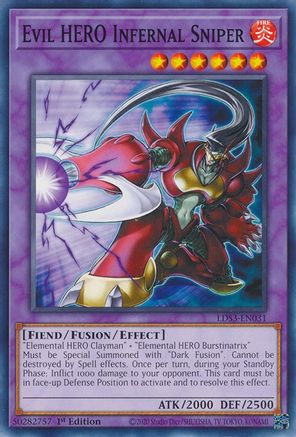 Evil HERO Infernal Sniper (LDS3-EN031) - Legendary Duelists: Season 3 1st Edition