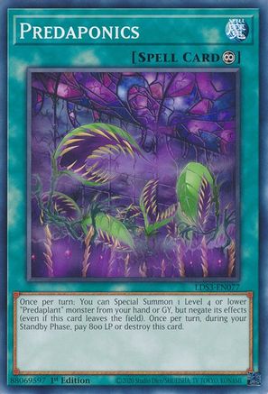 Predaponics (LDS3-EN077) - Legendary Duelists: Season 3 1st Edition