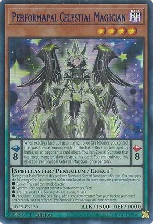 Performapal Celestial Magician (Blue) (LDS3-EN130) - Legendary Duelists: Season 3 1st Edition