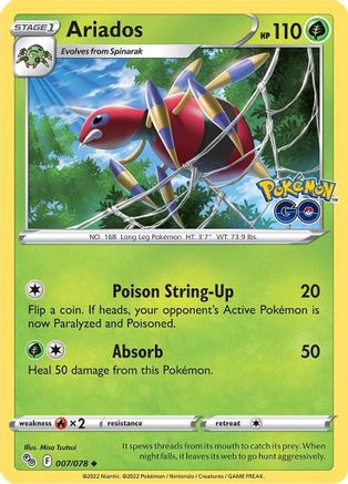 Ariados 007/078 Pokemon GO - Uncommon