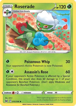 Roserade 015/196 SWSH11 Lost Origin - Uncommon