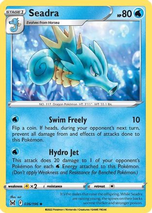 Seadra 036/196 SWSH11 Lost Origin - Uncommon