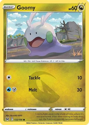 Goomy 132/196 - Reverse Holofoil SWSH11 Lost Origin - Common