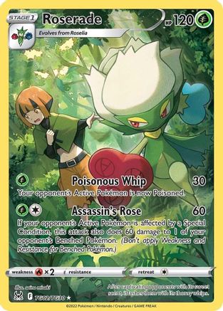 Roserade TG02/TG30 - Holofoil SWSH11 Lost Origin Trainer Gallery - Ultra Rare