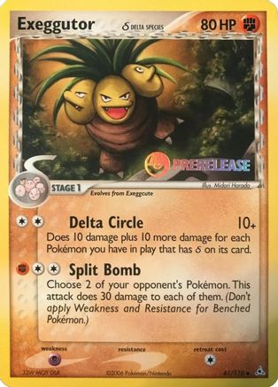 Exeggutor (Delta Species) 041/110 Nintendo Promos - Promo