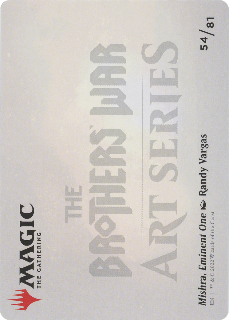 Mishra, Eminent One // Mishra, Eminent One (ABRO-054) - The Brothers' War Art Series (Borderless) Foil