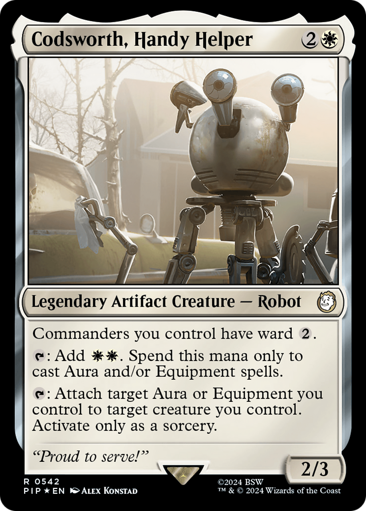 Codsworth, Handy Helper (Surge Foil) (PIP-542) - Fallout Foil
