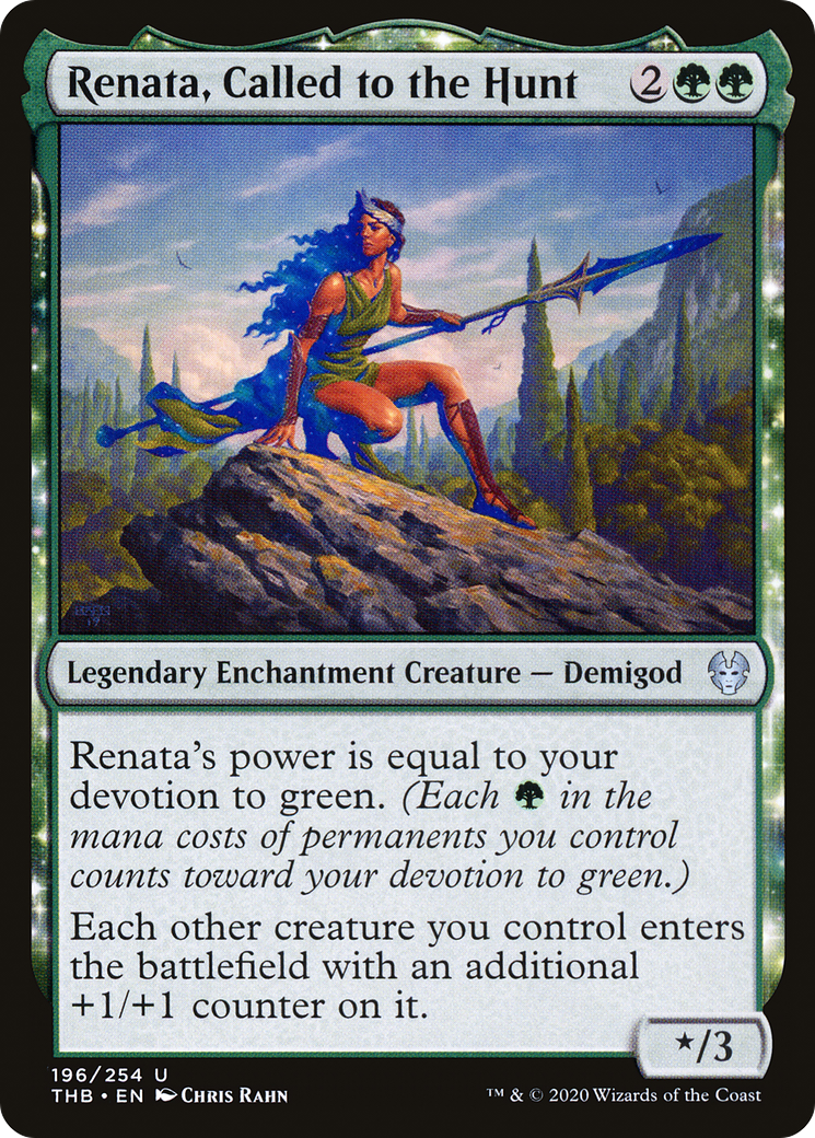 Renata, Called to the Hunt (THB-196) - Theros Beyond Death: (enchantment) Foil