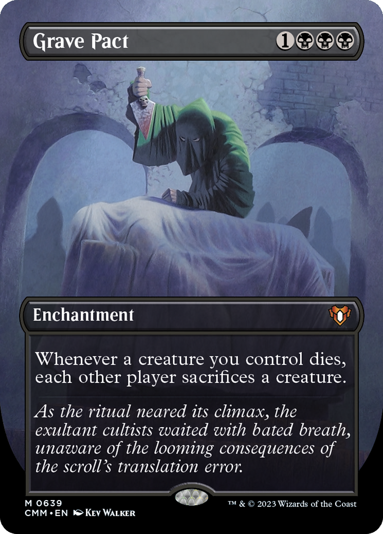 Grave Pact (Borderless) (CMM-639) - Commander Masters (Borderless) Foil