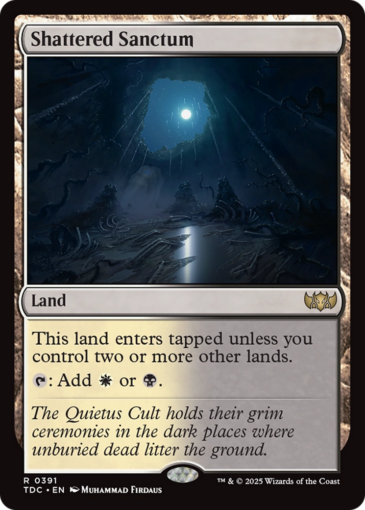 Shattered Sanctum (TDC-391) - Commander: Tarkir: Dragonstorm