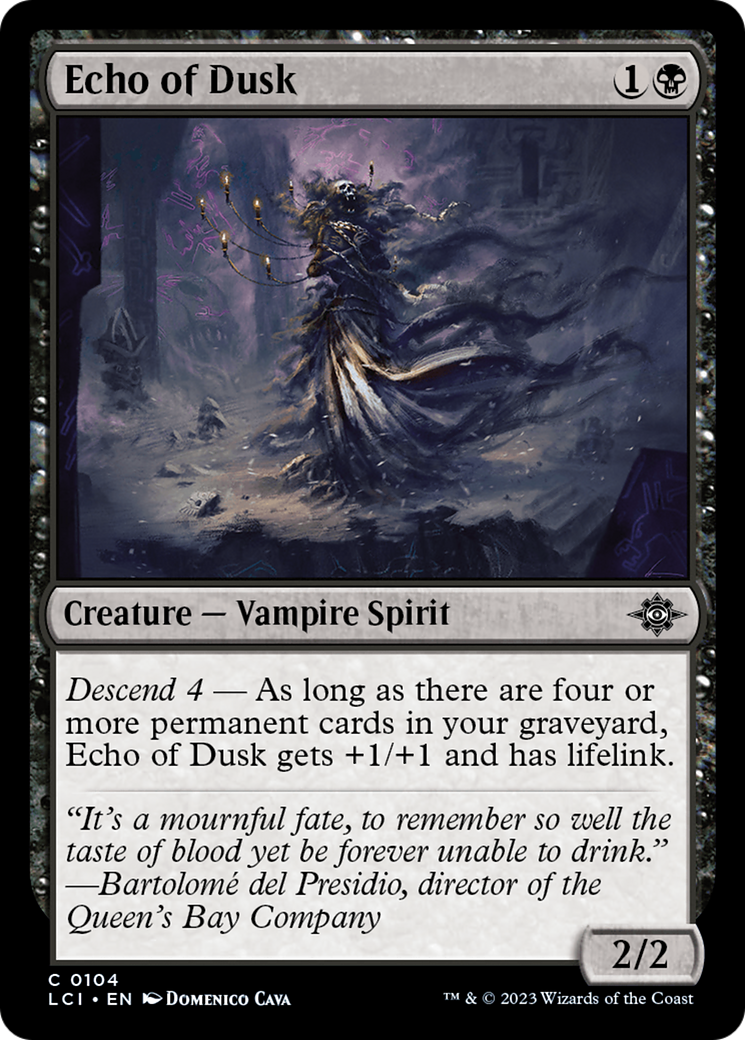 Echo of Dusk (LCI-104) - The Lost Caverns of Ixalan Foil