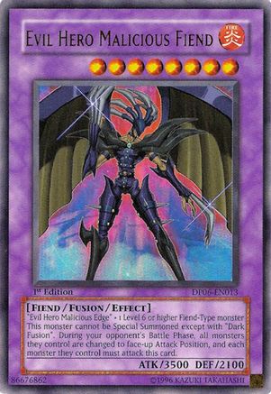 Evil Hero Malicious Fiend (DP06-EN013) - Duelist Pack 6: Jaden Yuki 3 1st Edition