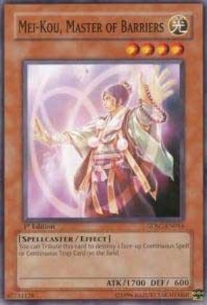 Mei-Kou, Master of Barriers (SDSC-EN016) - Structure Deck: Spellcaster's Command 1st Edition