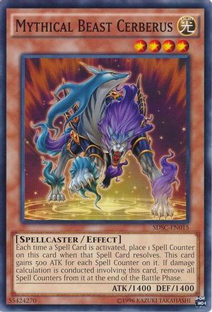 Mythical Beast Cerberus (SDSC-EN015) - Structure Deck: Spellcaster's Command Unlimited