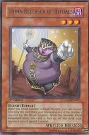 Djinn Releaser of Rituals (SOVR-EN037) - Stardust Overdrive 1st Edition