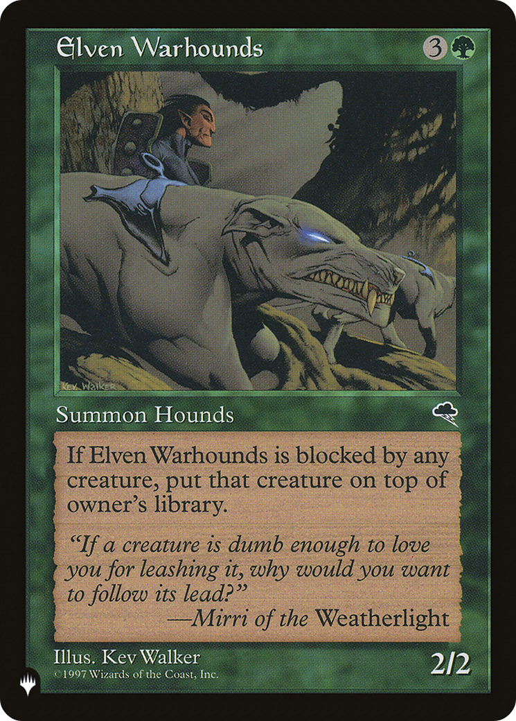 Elven Warhounds (LIST-TMP-225) - The List