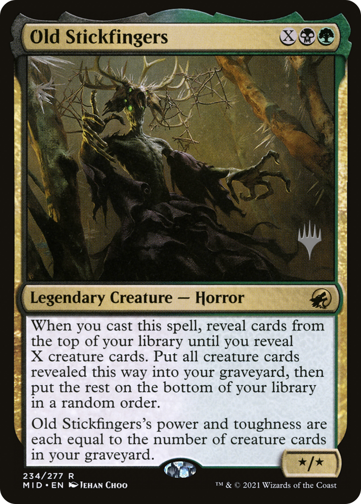 Old Stickfingers (PPMID-234) - Innistrad: Midnight Hunt Promos