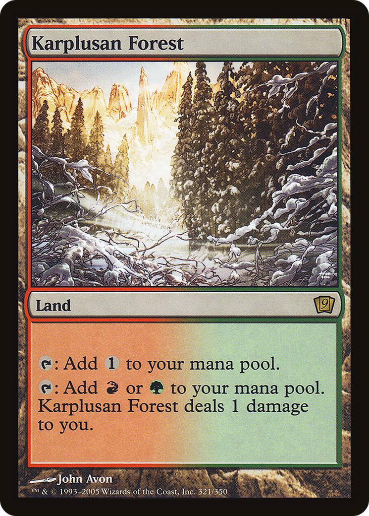 Karplusan Forest (9ED-321★) - 9th Edition Foil