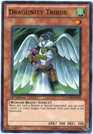 Dragunity Tribus (HA03-EN033) - Hidden Arsenal 3 1st Edition