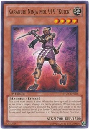 Karakuri Ninja mdl 919 "Kuick" (STOR-EN028) - Storm of Ragnarok 1st Edition