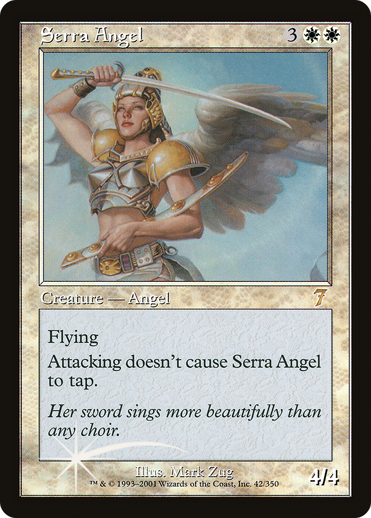 Serra Angel (7ED-42★) - 7th Edition Foil