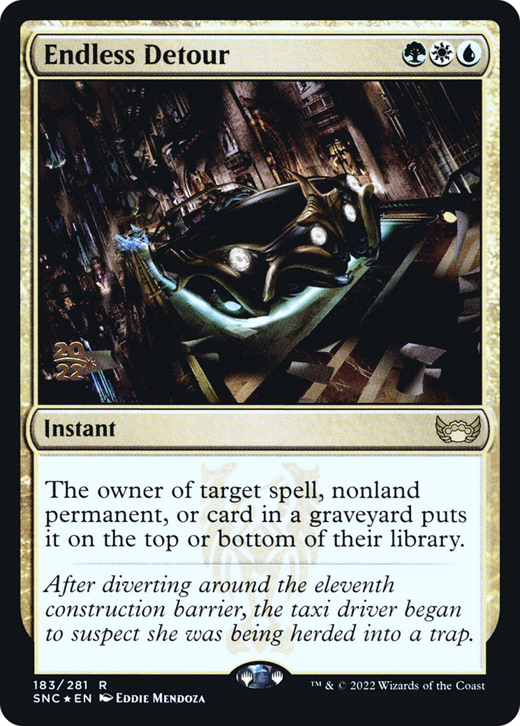 Endless Detour (PRE-183S) - Streets of New Capenna Promos Foil