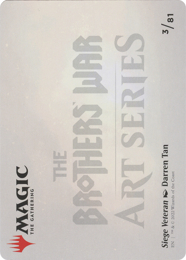 Siege Veteran // Siege Veteran (ABRO-003) - The Brothers' War Art Series (Borderless)