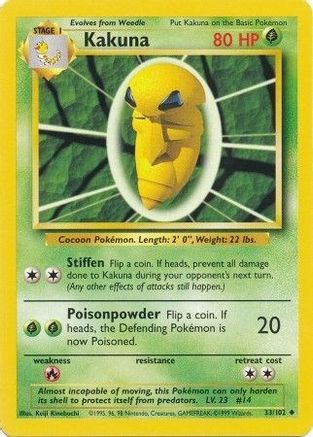 Kakuna 033/102 Base Set - Uncommon