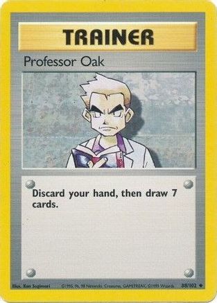 Professor Oak 088/102 Base Set - Uncommon