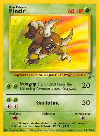 Pinsir 029/130 Base Set 2 - Rare