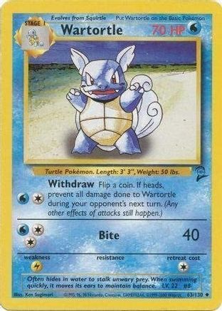 Wartortle 063/130 Base Set 2 - Uncommon