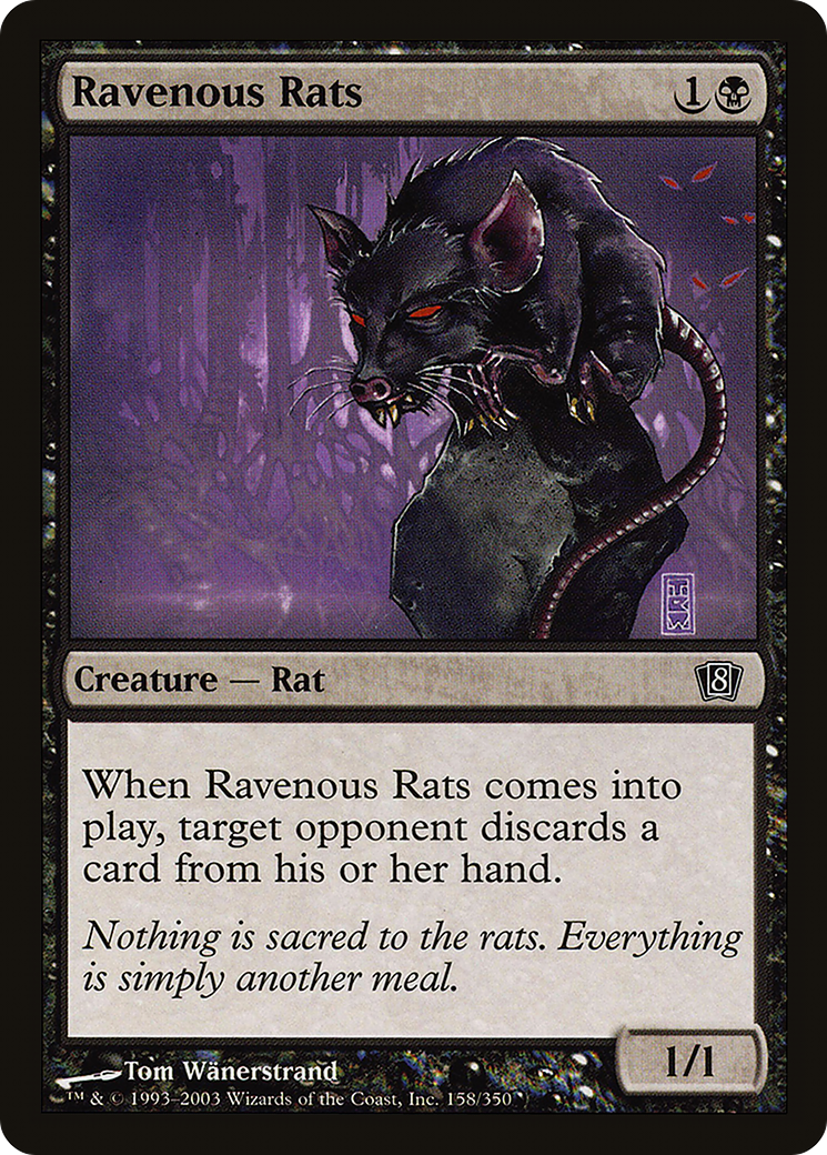Ravenous Rats (8ED-158★) - 8th Edition Foil